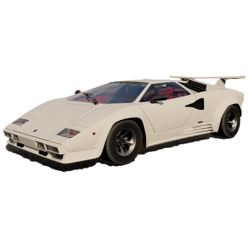 Countach LP500 3D Model .c4d .max .obj .3ds .fbx .stl .blend 