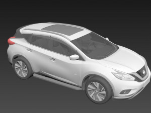 Nissan Murano 2022 3D Модель