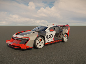 Ken Block Audi S1 Hoonitron E Tron 2023 3Dモデル