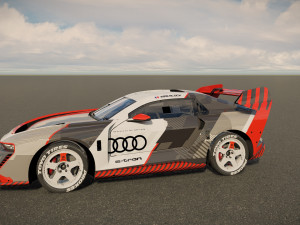 Ken Block Audi S1 Hoonitron E Tron 2023 3Dモデル