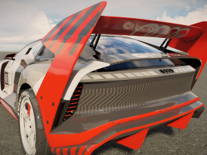 Ken Block Audi S1 Hoonitron E Tron 2023 3Dモデル