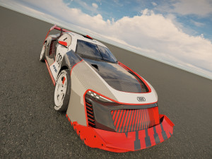 Ken Block Audi S1 Hoonitron E Tron 2023 3Dモデル