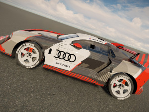 Ken Block Audi S1 Hoonitron E Tron 2023 3Dモデル