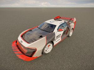 Ken Block Audi S1 Hoonitron E Tron 2023 3Dモデル