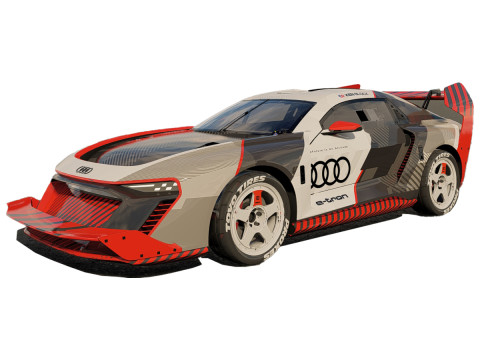 Ken Block Audi S1 Hoonitron E Tron 2023 3D Model