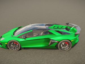Aventador SVJ Roadster 2022 3D 模型