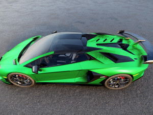 Aventador SVJ Roadster 2022 3D 模型