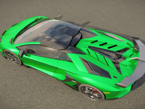 Aventador SVJ Roadster 2022 3D 模型