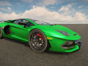 Aventador SVJ Roadster 2022 3D 模型