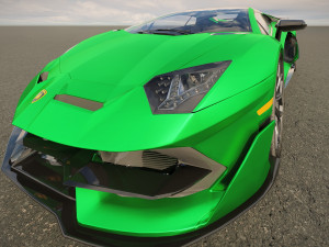 Aventador SVJ Roadster 2022 3D 模型