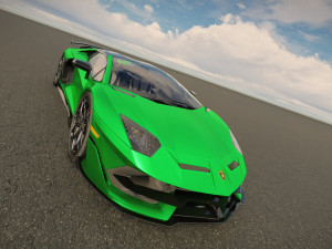 Aventador SVJ Roadster 2022 3D 模型