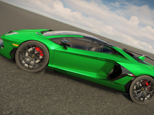 Aventador SVJ Roadster 2022 3D 模型