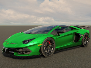 Aventador SVJ Roadster 2022 3D 模型