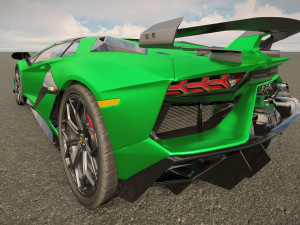 Aventador SVJ Roadster 2022 3D 模型