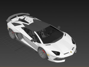 Aventador SVJ Roadster 2022 3D 模型