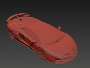 Aventador SVJ Roadster 2022 3D 模型