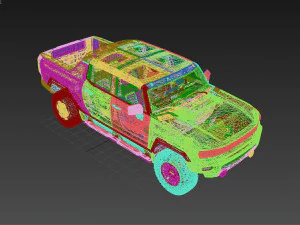 Hummer EV 2023 3D Model