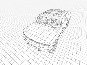 Hummer EV 2023 3D Модель