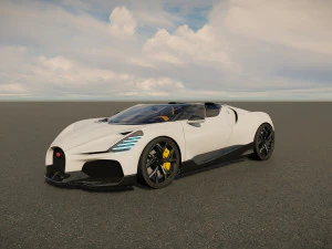 Bugatti W16 Mistral 2024 3D Model