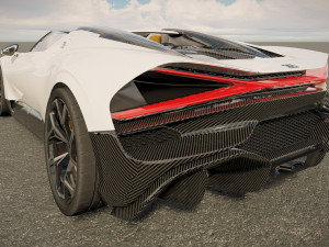 Bugatti W16 Mistral 2024 3D Model