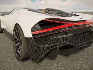 Bugatti W16 Mistral 2024 3D Model