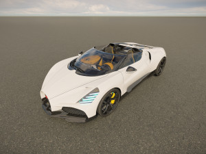 Bugatti W16 Mistral 2024 3D Model