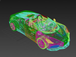 Bugatti W16 Mistral 2024 3D Model