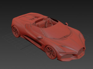 Bugatti W16 Mistral 2024 3D Model