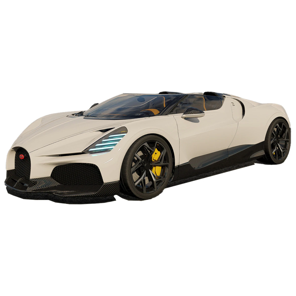 Bugatti W16 Mistral 2024 3D Model .c4d .max .obj .3ds .fbx .stl .blend
