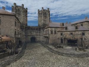 Old German Town Modelo 3D