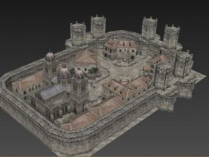 Old German Town Modelo 3D