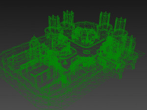 Old German Town Modelo 3D