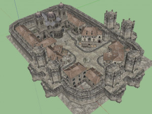 Old German Town Modelo 3D