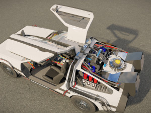 DeLorean DMC-12 3D Model