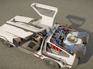 DeLorean DMC-12 3D Model
