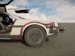 DeLorean DMC-12 3D Model