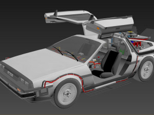 DeLorean DMC-12 3D Model