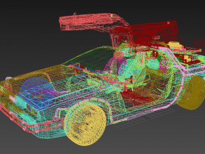 DeLorean DMC-12 3D Model