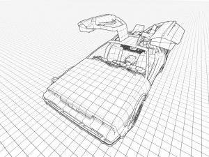 DeLorean DMC-12 3D Model