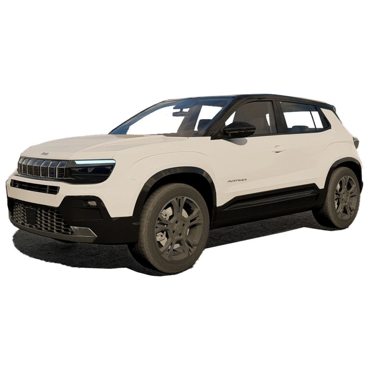 Jeep Avenger 2024 3D Model .c4d .max .obj .3ds .fbx .stl .blend