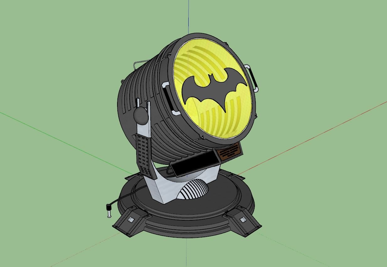 Batman light signal 3D Model in Cartoon 3DExport