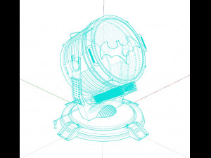 Batman light signal Model 3D