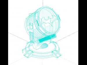 Batman light signal 3D Model