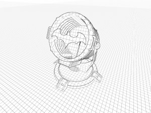 Batman light signal Model 3D