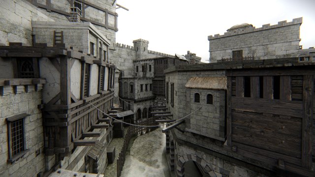 Old citadel fortress Modèle 3D .c4d .max .obj .3ds .fbx .stl .blend 