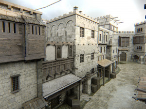 Old citadel fortress Modèle 3D