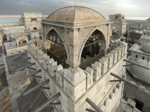 Old citadel fortress Modèle 3D