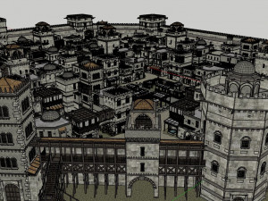 Old citadel fortress Modèle 3D