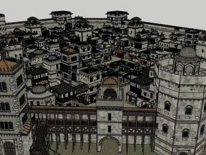 Old citadel fortress 3D Model