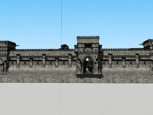 Old citadel fortress 3D Model